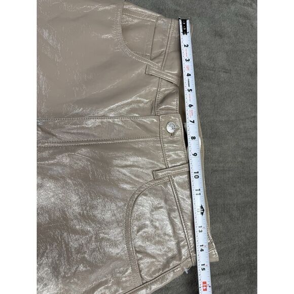 Abercrombie & Fitch 90s Straight Curve Love Patent Vegan Leather Pants 30/10 - Picture 10 of 14